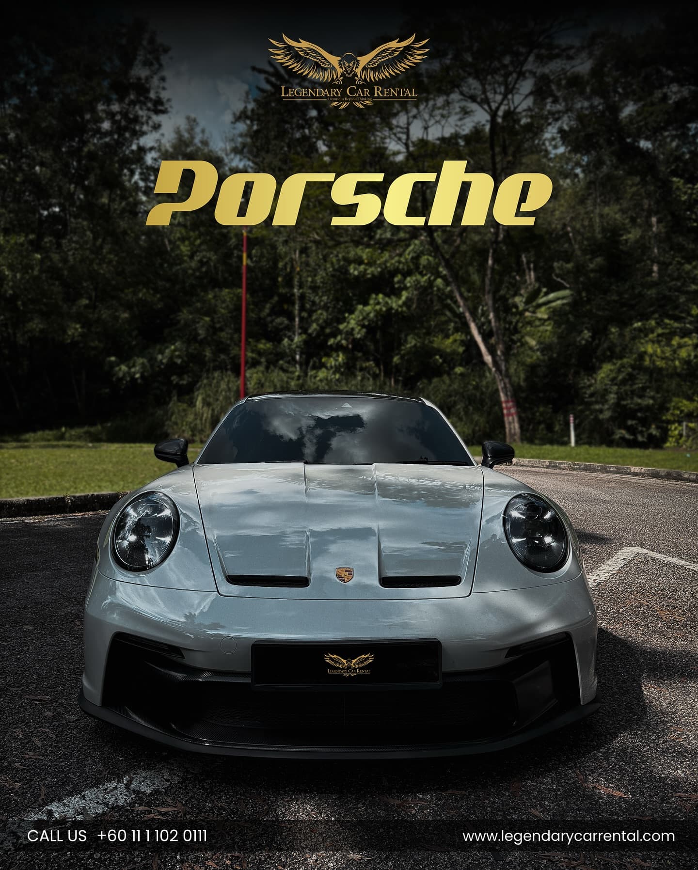 2023 Porsche 911 GT3 available for supercar hire in Kuala Lumpur — 4.0L Flat-Six, 510 bhp