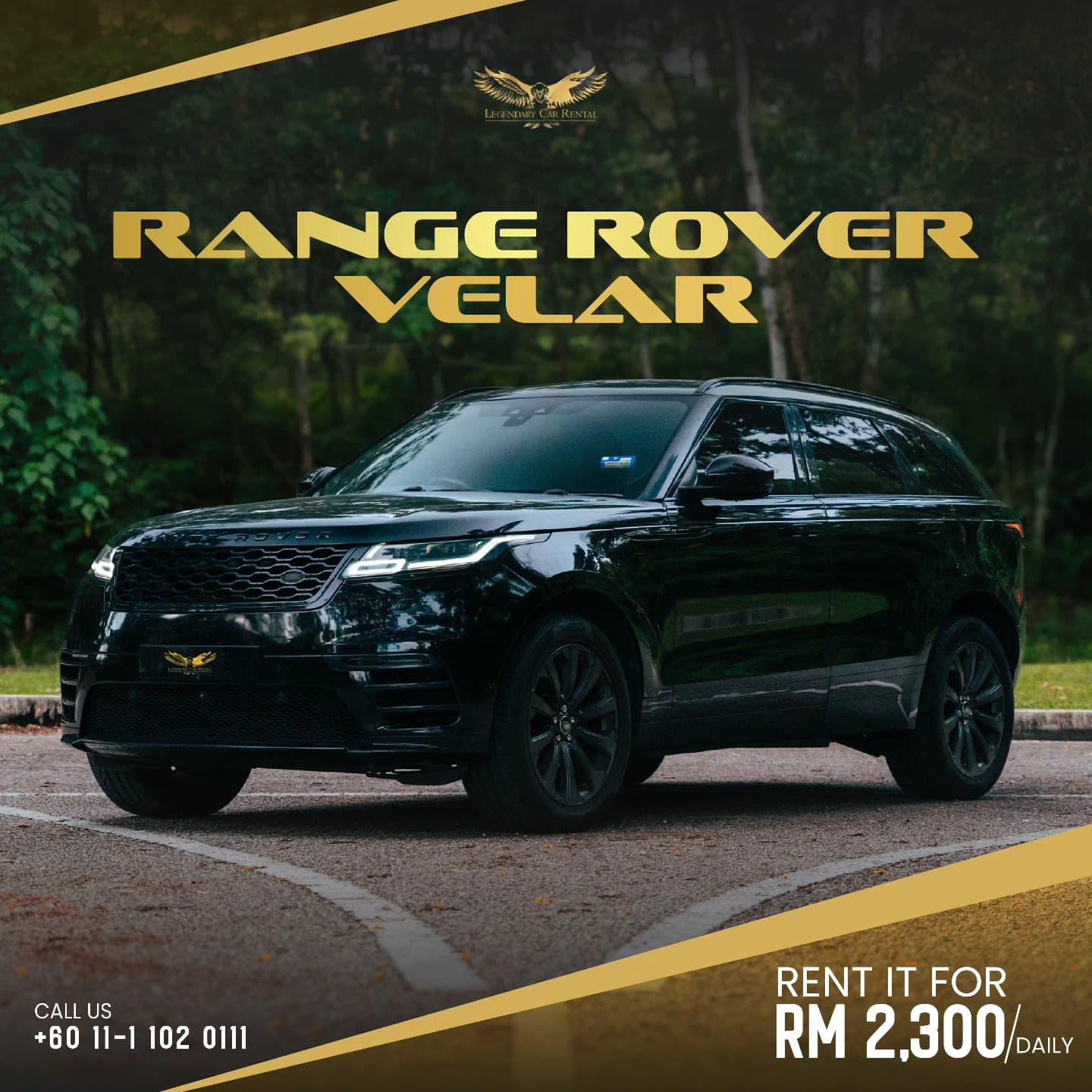 2023 Range Rover Velar available for supercar hire in Kuala Lumpur — 2.0L Turbo I4, 247 bhp